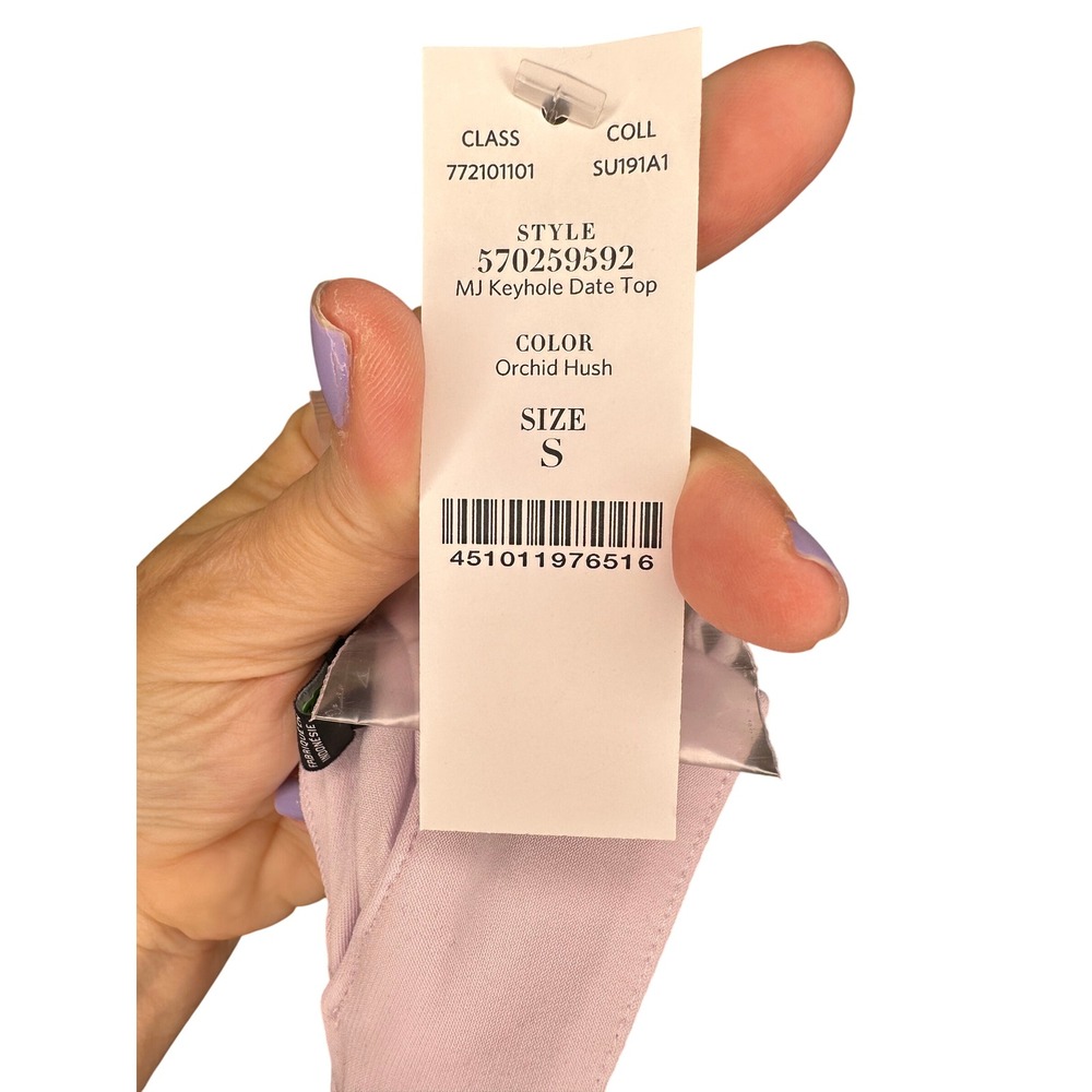 WHBH Lavender Halter Top Keyhole Ruched Sleeveless Blouse NWT - Picture 7 of 9